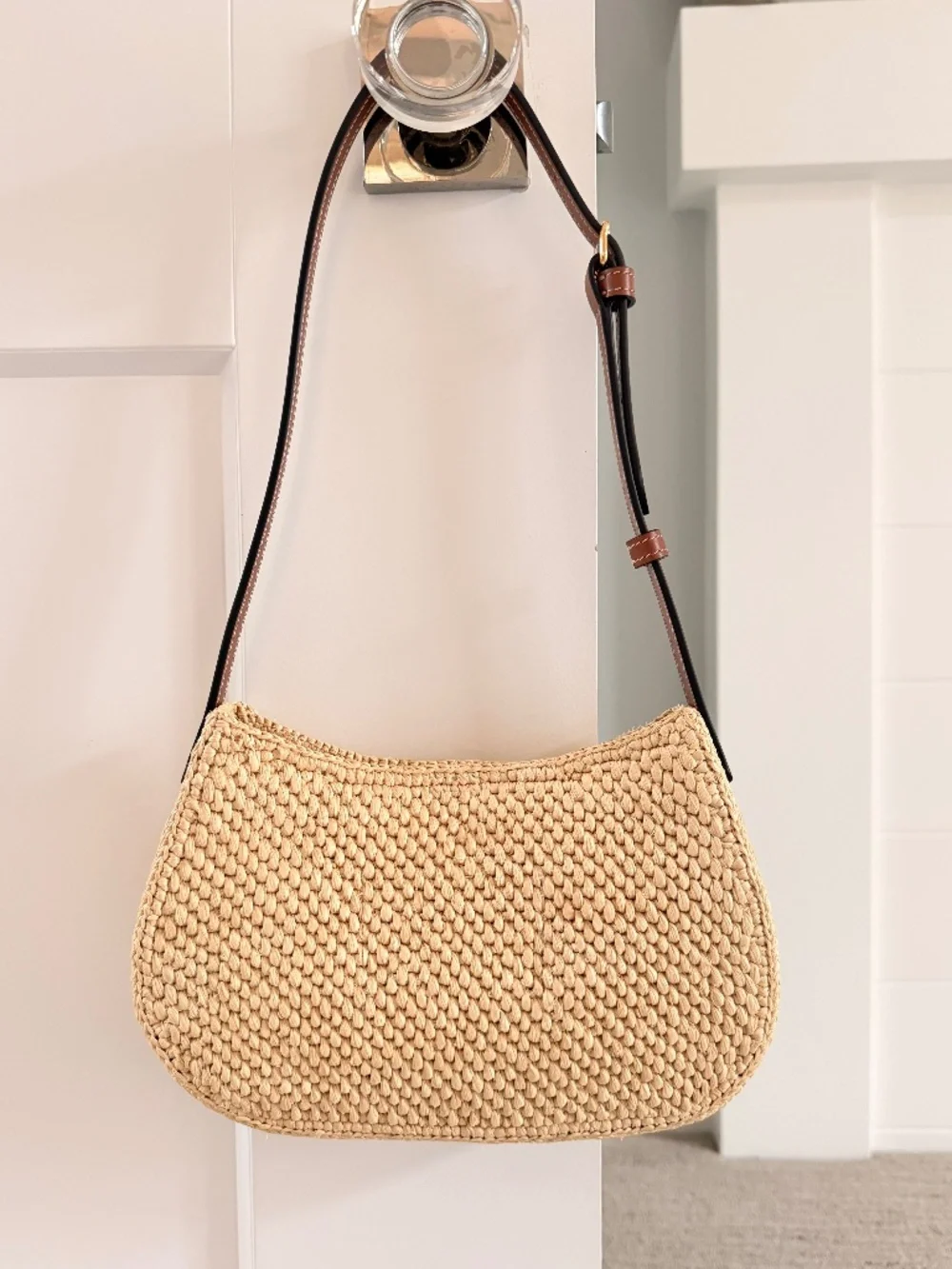 CELINE Darling Raffia & Leather Medium Tilly Bag NWT $2,100!! RARE - Picture 2 of 7